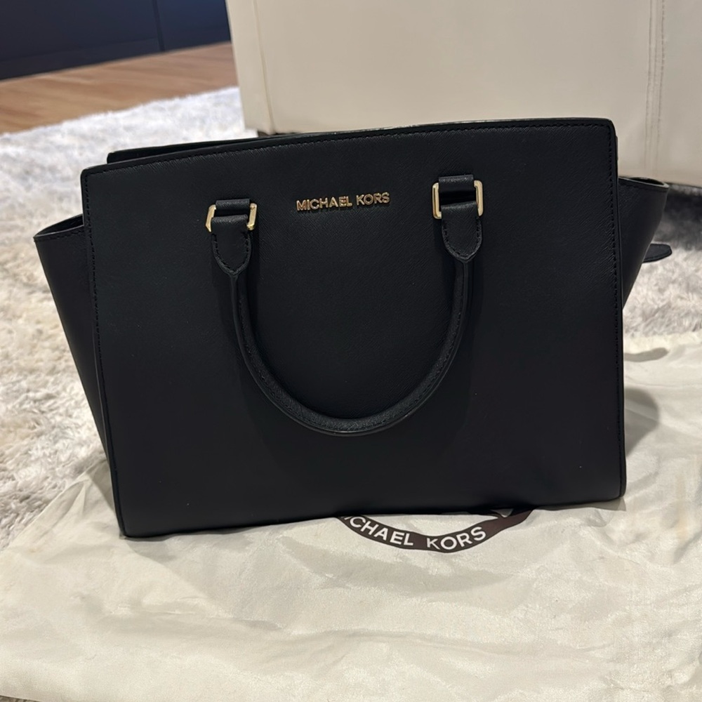 Michael Kors Selma Medium Saffiano Leather Satchel